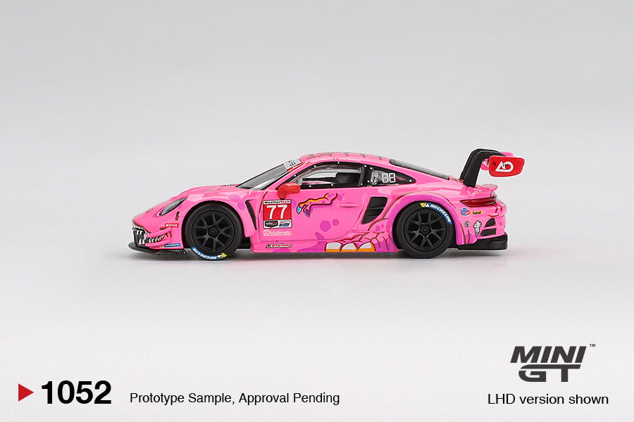 [Box] Mini GT Porsche 911 GT3 R #77 AO Racing 2024 IMSA Road America Roxy #1052