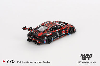 [Box] Mini GT Porsche 911 GT3 R #9 2023 IMSAS Sebring 12 Hrs GTD PRO Winner Pfaff Motorsports #770