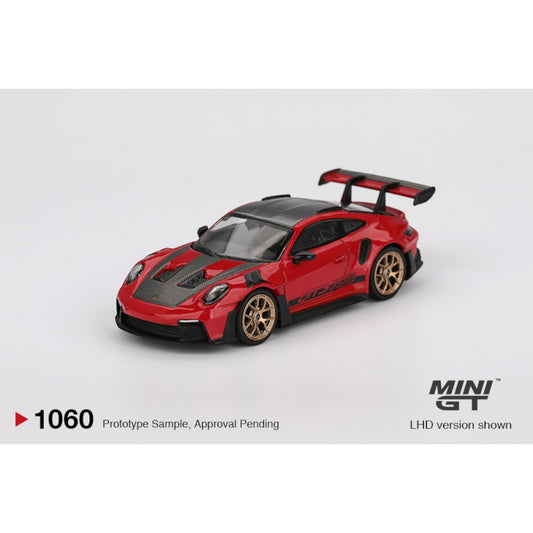 [Blister] Mini GT Porsche 911 (992) GT3 RS Weissach Package Guards Red #1060