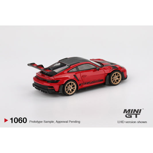 [Blister] Mini GT Porsche 911 (992) GT3 RS Weissach Package Guards Red #1060