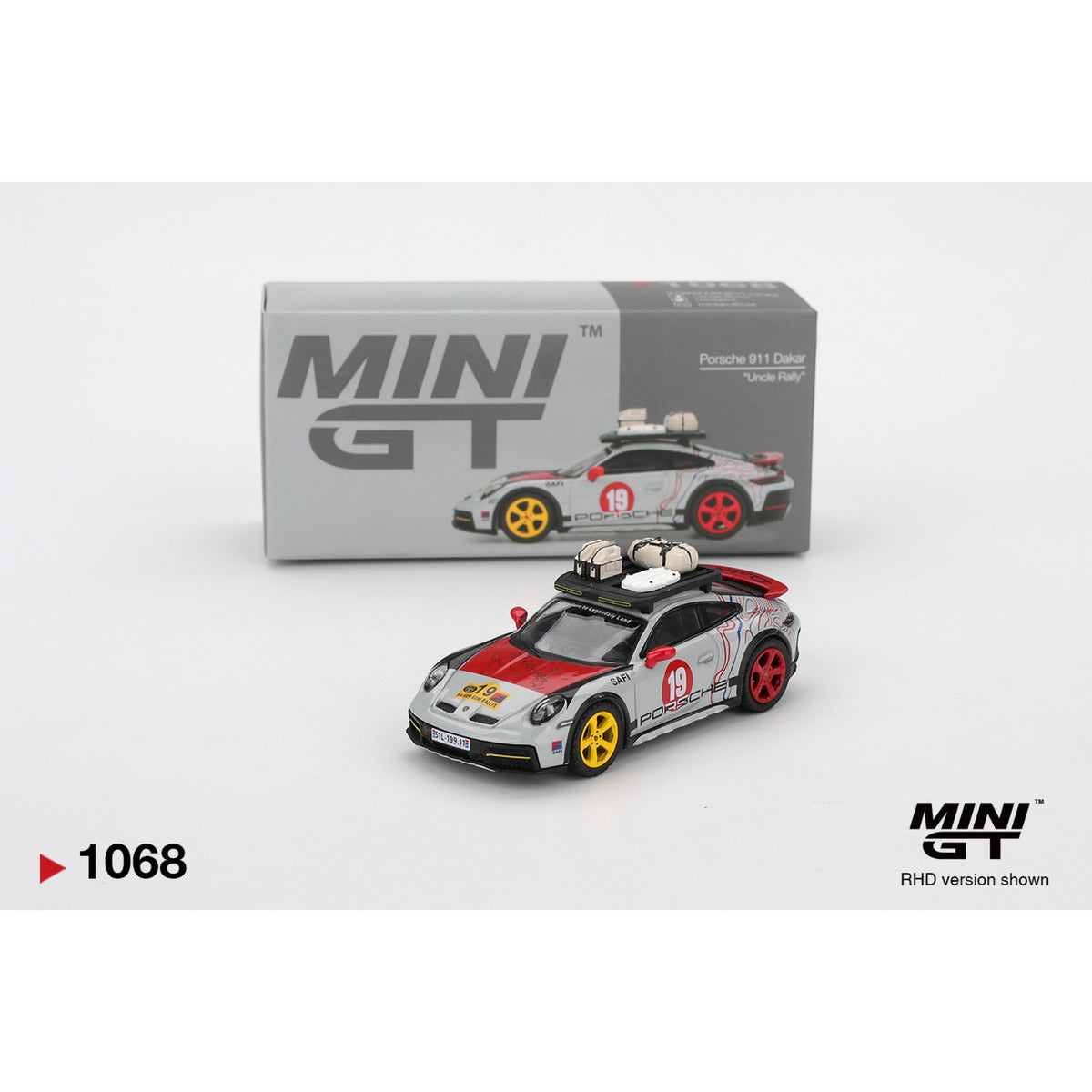 Mini GT Porsche 911 Dakar Uncle Rally #1068 1:64 | Boxed