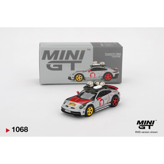 Mini GT Porsche 911 Dakar Uncle Rally #1068 1:64 | Boxed