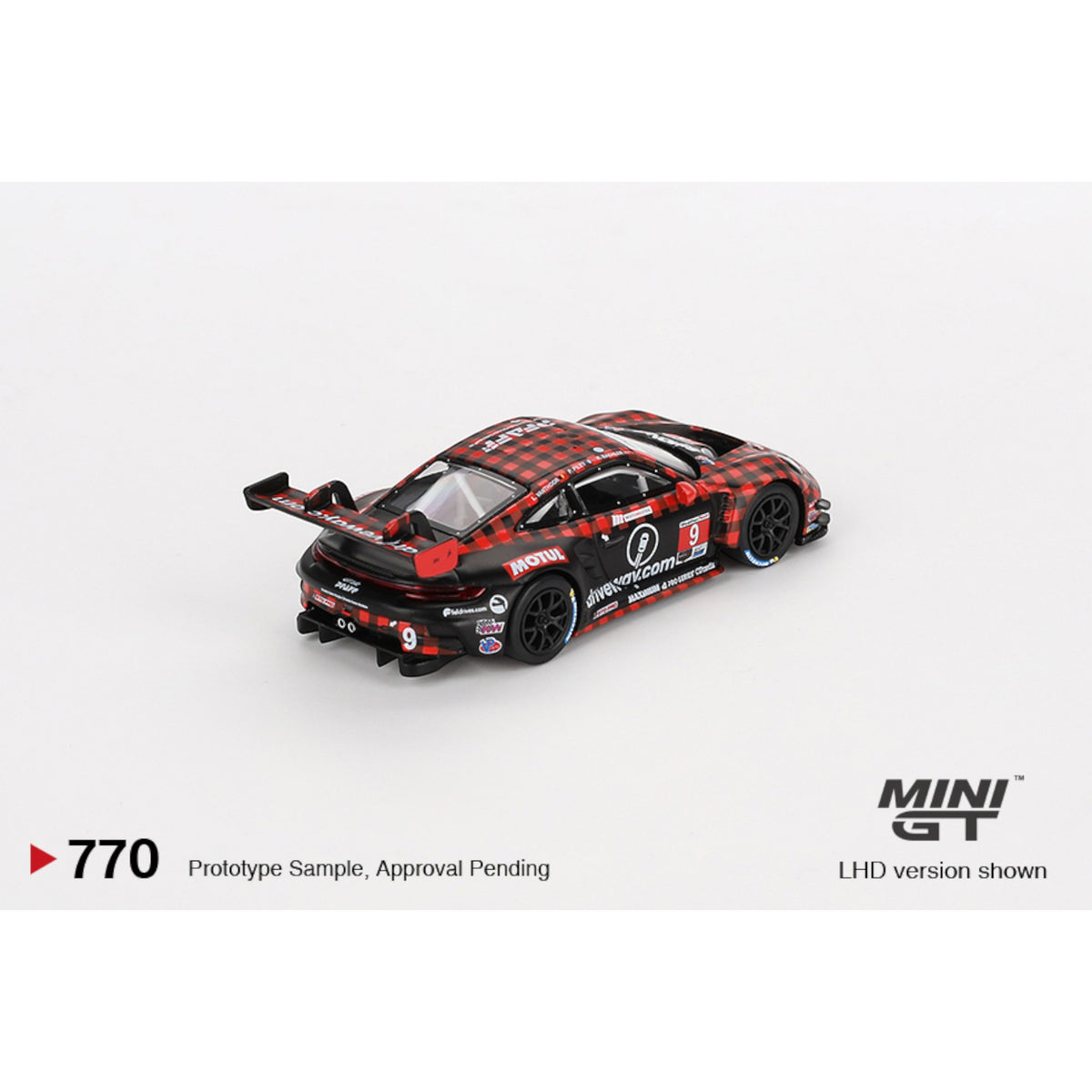 Mini GT Porsche 911 GT3 R #9 GTD PRO Pfaff Motorsports IMSA 2023 Sebring 12 Hrs. Winner