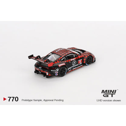 Mini GT Porsche 911 GT3 R #9 GTD PRO Pfaff Motorsports IMSA 2023 Sebring 12 Hrs. Winner