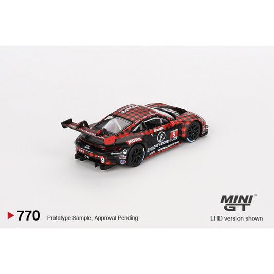 Mini GT Porsche 911 GT3 R #9 GTD PRO Pfaff Motorsports IMSA 2023 Sebring 12 Hrs. Winner