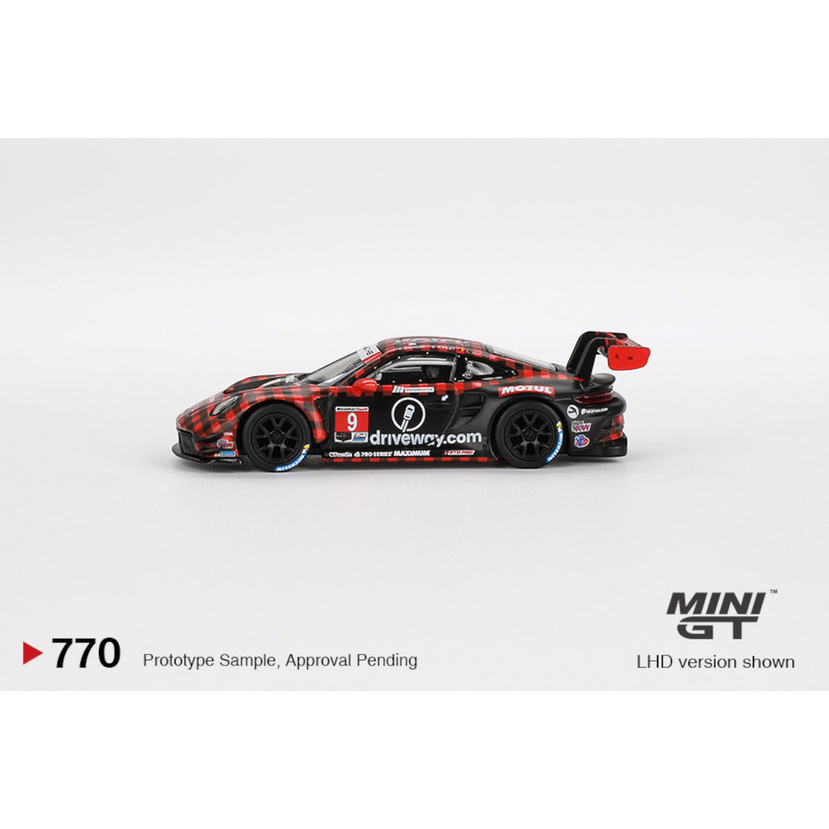 Mini GT Porsche 911 GT3 R #9 GTD PRO Pfaff Motorsports IMSA 2023 Sebring 12 Hrs. Winner