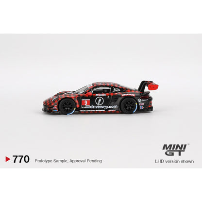 Mini GT Porsche 911 GT3 R #9 GTD PRO Pfaff Motorsports IMSA 2023 Sebring 12 Hrs. Winner