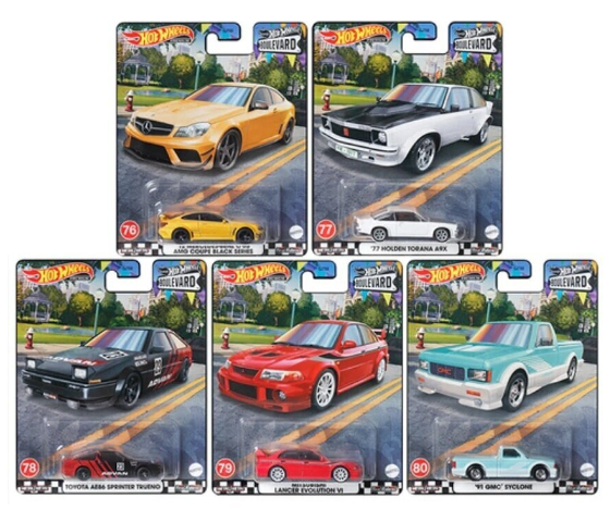 Hot Wheels Premium Boulevard set of 5 (76-80)