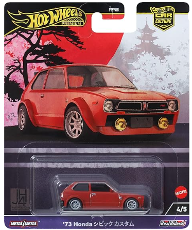 Hot Wheels Premium '73 Honda Civic Custom, Car Culture Series
