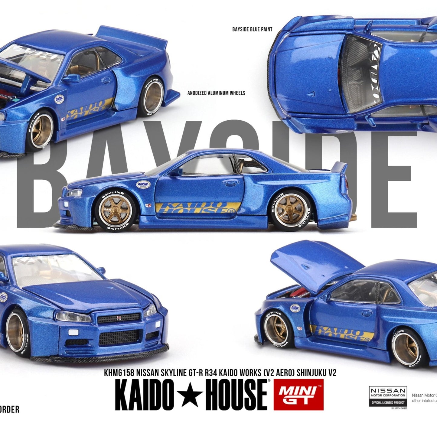 Kaido House KHMG158 Nissan Skyline GT-R (R34) Kaido Works (V2 Aero) SHINJUKU V2