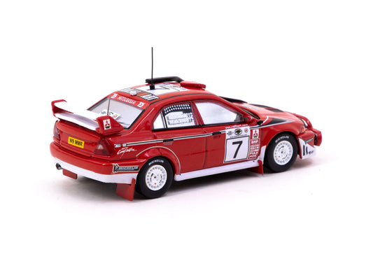 Tarmac Works Mitsubishi Lancer Evolution 6.5 Safari Rally 2001 1:64 diecast - DiecastYard