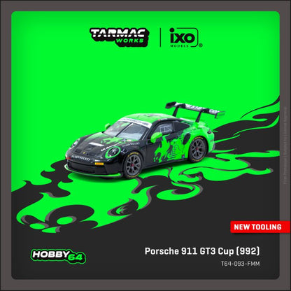 Tarmac Works x ixo Porsche 911 GT3 Cup 992 Fire Monkey Motorsport 1:64