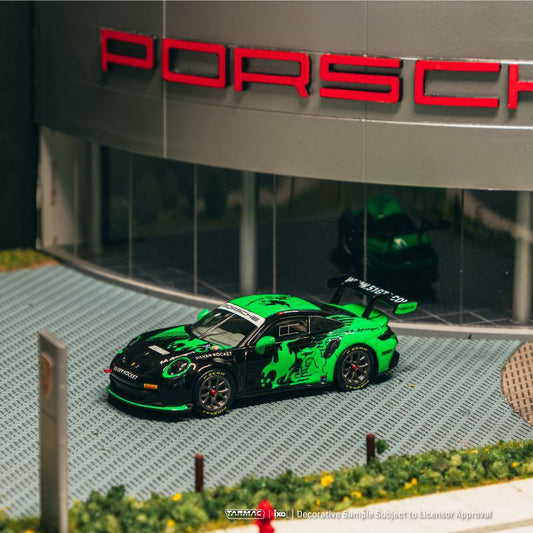 Tarmac Works x ixo Porsche 911 GT3 Cup 992 Fire Monkey Motorsport 1:64