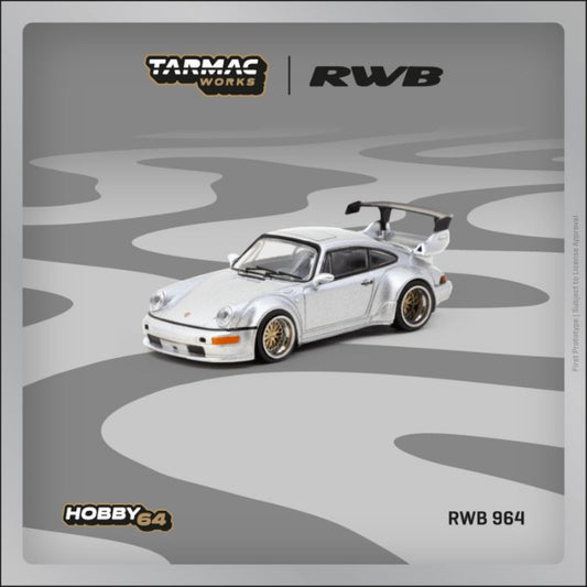 Tarmac Works RWB Porsche 964 Silver 1:64