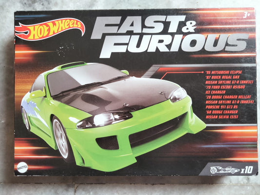 [Item has soft corner] Hot Wheels Premium Fast and Furious 10 pcs set