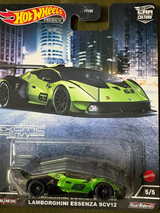 Hot Wheels Premium Exotic Envy Lamborghini Essenza SCV12