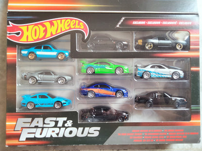 [Item has soft corner] Hot Wheels Premium Fast and Furious 10 pcs set