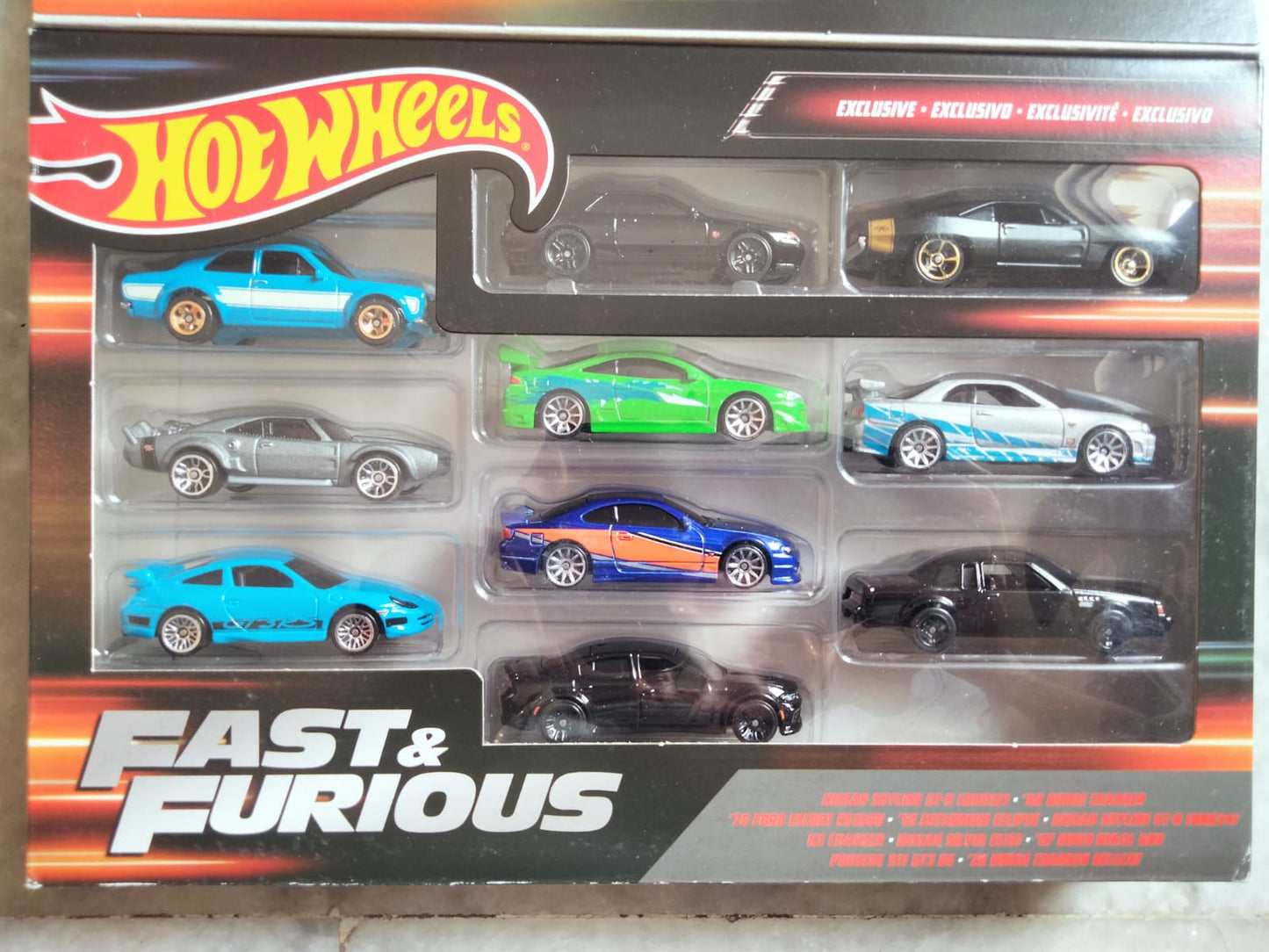 [Item has soft corner] Hot Wheels Premium Fast and Furious 10 pcs set