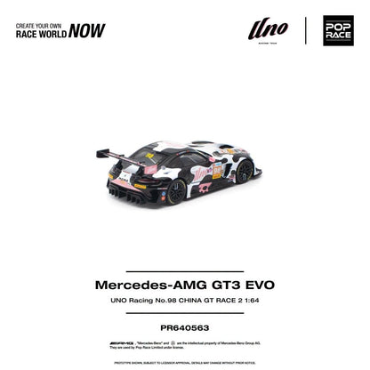 Pop Race Mercedes-AMG GT3 EVO Uno Racing #98 Momo 1:64 diecast - DiecastYard